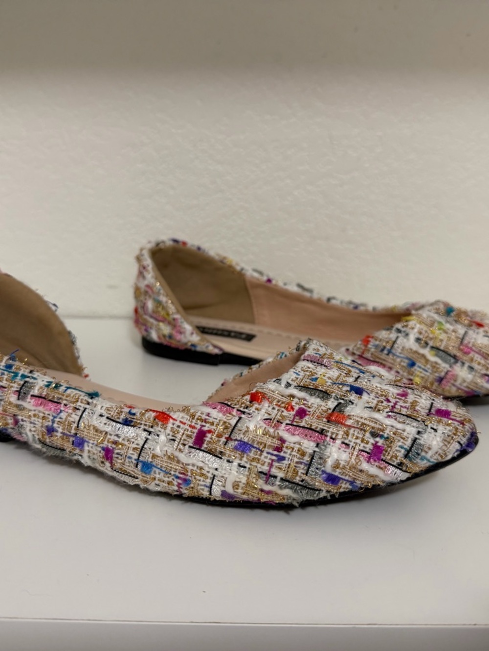 Woven Multicolor Women’s Ballet Flats
